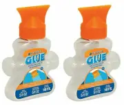 2-Pack MasterPieces Puzzle Glue Jigsaw Shaped Bottle, Spreader Included, 5 fl oz