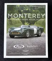 NEW 2019 RM Sotheby's Monterey Auction Catalog Aston Martin DB5 James Bond