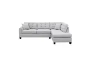 Foret 4/5 Seater Light Grey Sofa Modular Corner Lounge Chaise Couch