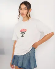 [Worship Supplies] Worship Supplies Women's Chalice Regular Fit T-Shirt in Vapour Grey Size 2 2 Vapour Grey