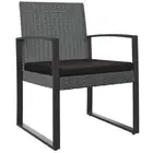 2x Outdoor Dining Chairs Wicker Garden Patio Deck Bistro Lounge Cafe Seats