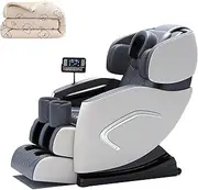 Massage Chair, Upper and Lower Human Massage Electric Massage Chair Motorized Multifunction Heated Home Elderly Leisure Touch Screen