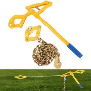 Dwellia Fence Stretcher Tensioner Heavy Duty Tool for Farm Fencing 2200lbs