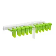 10 Grids Wall Mount Seasoning Bag Storage Rack Hanging Spice Pack Holder Clip