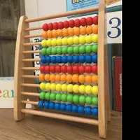 在飛比找樂天市場購物網優惠-串珠繞珠早教益智玩具計算架 積木櫸木彩虹學習兒童算盤珠 木丸