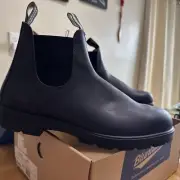 Men’s Blundstone Navy Blue Leather Chelsea Boots Size 13 Brand New With Box