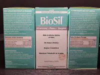在飛比找露天拍賣優惠-BioSil 素食 矽 肌膚 皺紋 頭髮 指甲 120粒 膠