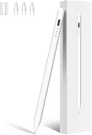 Stylus Pen for iPad Pro 11/12.9in, iPad 6-10, Air 3/4/5, Mini 5/6: Fast Charge with Palm Rejection, Tilt Sensitivity