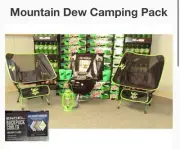 Engel Coolers Mountain Dew Camping High Performance Soft Cooler Chairs Set New