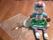 NWT Football Mud Pie Tooth Fairy Pals tooth fairy pillow