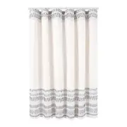 NEW Wild Sage 72x72" Adelita Boho Geometric Tub or Shower Curtain in Black/White