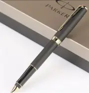 Excellent Parker Sonnet Rollerball Pen Matte Black Gold Clip 0.5mm Black Ink