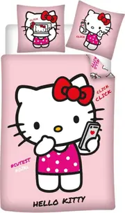 Hello Kitty Cutest Girl Quilt Cover Set - Single Bed Size