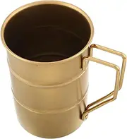 KICHOUSE Vintage Stainless Steel Industrial Mug Camping Picnic Essential Lightweight Drinking Cup for Coffee Beer Durable Outdoor Use for Home Travel