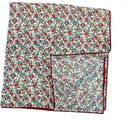 [Hakalotyatime] Cotton Bandana for Women Multipurpose Bandana Necktie Headwrap Scarf, Floral a