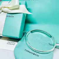 在飛比找PopChill優惠-[二手] Tiffany絕版經典款1837厚圓無開口純銀手環