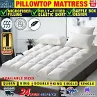 Luxury Hotel Pillowtop Mattress Mattress Topper Protector Cover Pad Underlay Pad