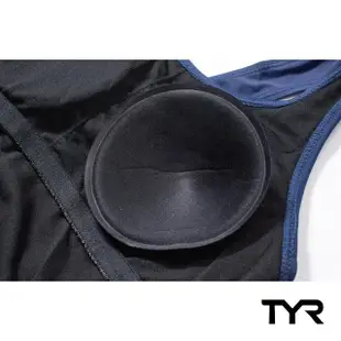 【TYR】泳裝 連身 四角 修身款 藍色 Solid RacerBack Boyleg(連身剪裁)