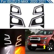 Daytime Running Lights LED DRL Fog Lamp Replacement Bumper For ISUZU Dmax Pickup