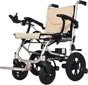 Lightweight Electric Wheelchair, Foldable Electric Wheelchair Only 14Kg, Two Motors Compact Mobility Aid Can Support 350 pounds, 2 * 5.2AH24V Lithium Batt