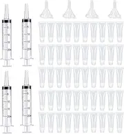 Lip Gloss Tubes - 10ml Lip Gloss Tubes Empty Containers for Lip Balm Cosmetic with Syringe,Makeup Accessories Soft Empty Tubes Lipgloss Squeeze