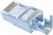 Platinum Tools 202022J EZ-RJ45 Shielded CAT5E/6 External Ground Connector, 50-Pack