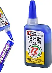 Permanent Marker Refill Ink - 72Hours Super Color Refill Ink Permanent Marker Ink - Waterproof Multicolor Craft Supplies Marker Accessories for Marker