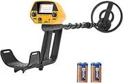 Krovtoy Metal Detector for Kids Adults 2lbs, 7.5-inch Waterproof Search Ring, All Metal Mode, Hideable Mode, Outdoor Adventure Gold Detector