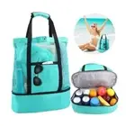 Mesh Swim Storage Tote Heat Preservation Thermal Cooler Bag Shoulder Bag Lunch