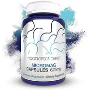 MicroMag Magnesium Capsules | 625mg | 90 Count | Contains 200mg of Elemental Magnesium