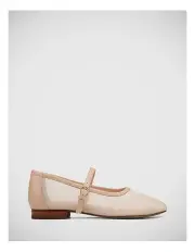 [Wittner] Alora Mesh Textile Flat in New Flesh