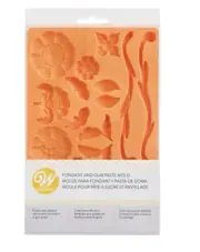 Wilton 409-3190 Lace Fondant and Gum Paste Silicone Mold 5 x 8 inch 23-Cavity