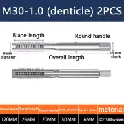 A pair M30-1.0 Hand tap set tap machine suitable for die steel aluminum