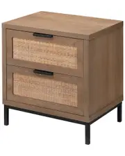 Jamie Young Reed 2 Drawer Side Table