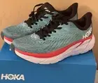 Size 7D Men’s Hoka One One Clifton 8 Teal/Red