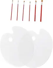 SHINEOFI Watercolours Paint Set 8pcs Acrylic Palette Pen Set Paint Tray Easy to Clean Carry