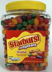 Starburst Jelly Beans Candy 54 oz Bulk Candies Cherry Orange Lemon Grape Apple
