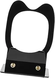 Acrylic Desktop Speaker Stand Acrylic Speaker Holder Mount Portable Desktop Stand for Clip 4/5 Home Bedroom Studio Monitors, Black