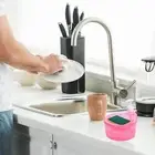 Soap Lotion Dispenser Combo Prevents Dripping Hand Sanitizer with Sponge Holder