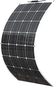 100Watt 12Volt Flexible Solar Panel Kit,Portable Bendable 12 Volts Mono Cell for RV Camping Home Boat Marine Curve Surface (Black)