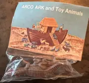 Vintage New in Package ARCO Crocodile Noah’s Ark Toy Animals 70’s
