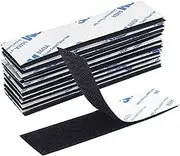 15Pairs Upgrade Hook Loop Strips with Adhesive,Industrial Heavy Duty Mounting Tape,1x4Inch Double-Sided Fasten Interlocking Tape for Carpet,Couch Cushions,Picture Hanging,Office and Home Use