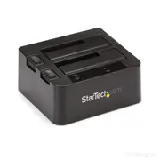 Star Tech USB 3.1 2-Bay Dock/Docking Station Stand for 2.5"/3.5" SATA SSD/HDD
