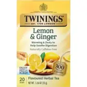 Twinings Lemon & Ginger Herbal Tea - 20 tea bags