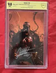 Venom 30 CBCS SS 9.8 Scorpion Comics Virgin Variant Signed Dell'Otto Cover
