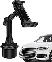 [Generic] Car Cup Holder Phone Holder,Foldable Car Phone Stand - 360 Degree Rotating Base Foldable Center Console Car Phone Stand for Electronic Devices