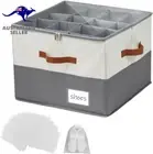 Shoe Cabinet Storage Box with 16 Shoe Bag,Adjuistable Shoes Cabinet Organiser,La