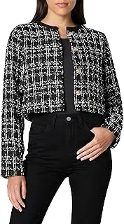 [The Drop] Women's Aida Cropped Boucle Jacket