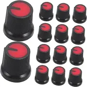 ibasenice Guitar Repair Parts 50pcs Plastic Volume Knobs for 6mm Wh148 Potentiometer Bass Volume Knobs Easy Install