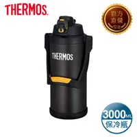 在飛比找PChome24h購物優惠-【THERMOS 膳魔師】不銹鋼真空保冷瓶3000ml-黑色